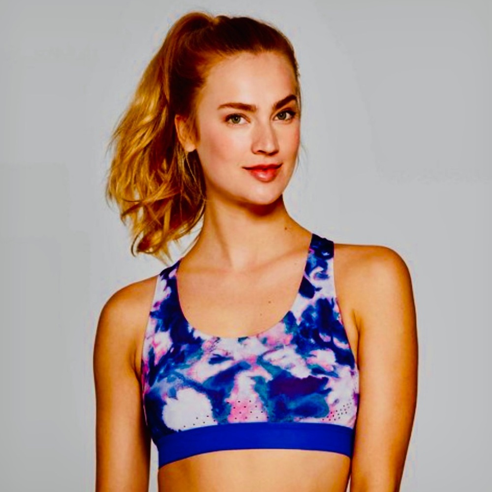 Champion Abstract Pinks and Blues Sports Bra